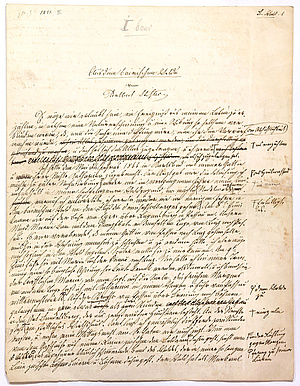 Faksimile einer Manuskriptseite